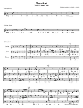 Magnificat tertii et octavi toni