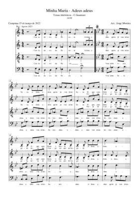 Minha Maria - Adeus Adeus