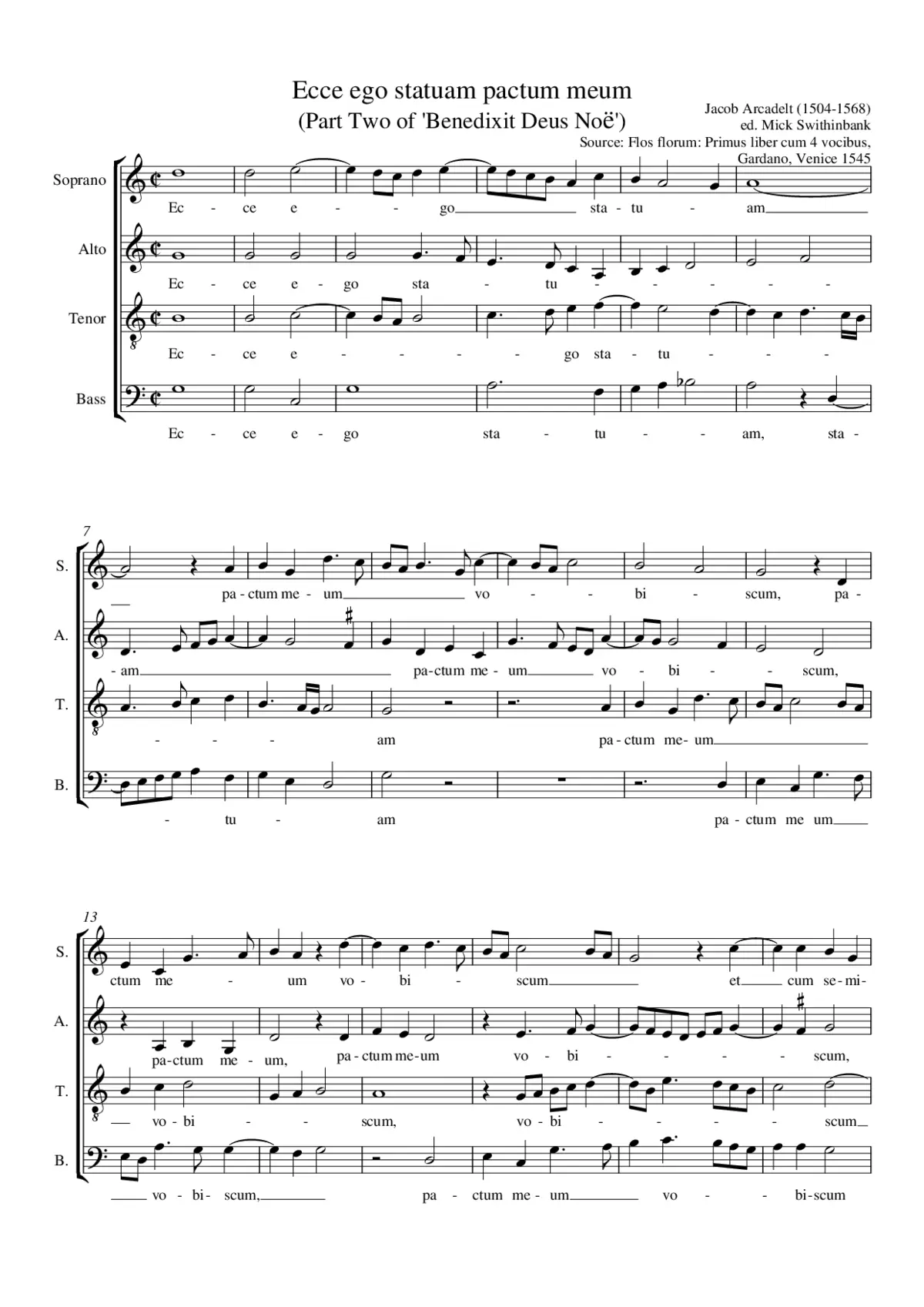 Benedixit Deus Noë - Page 1