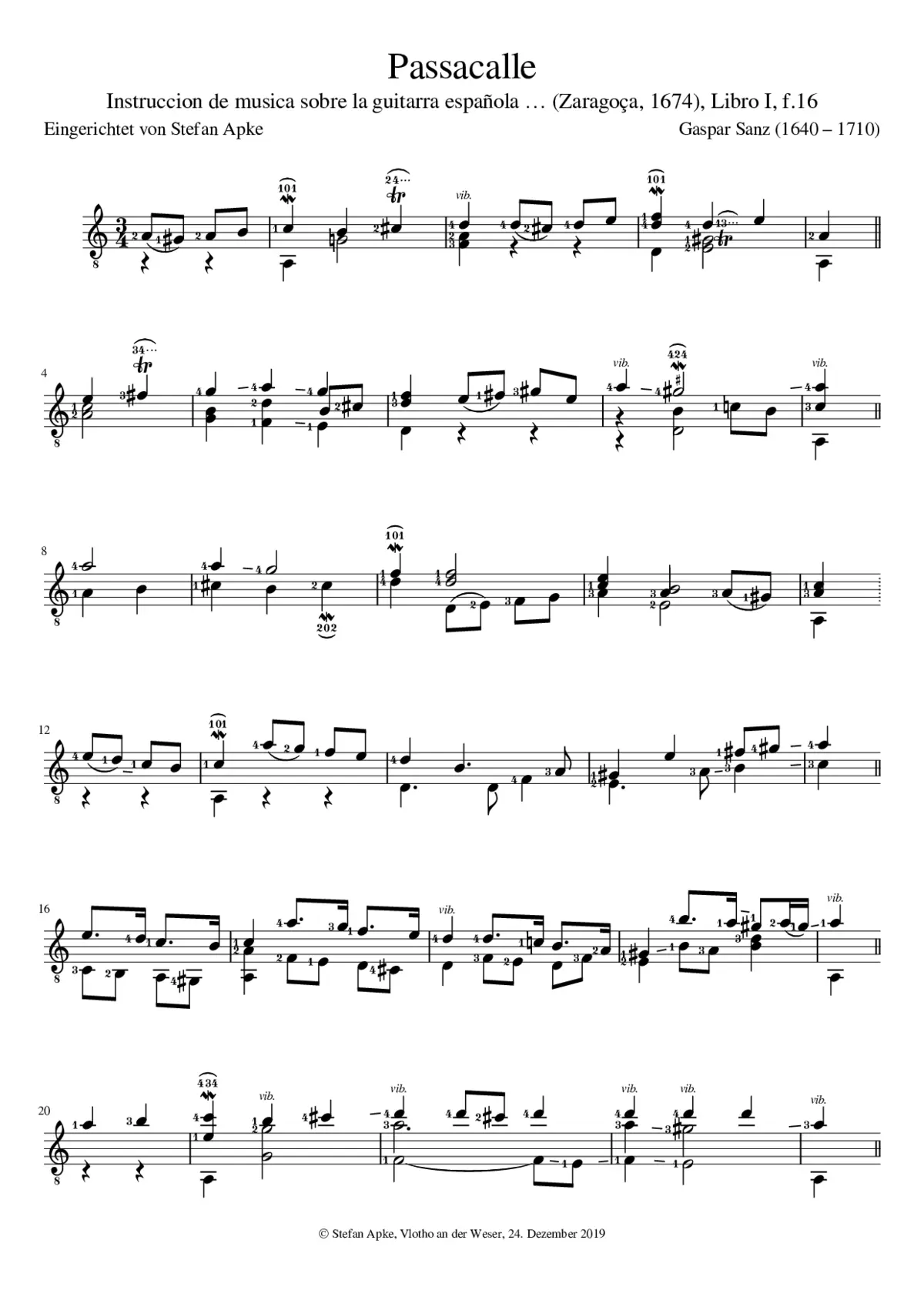 Passacalle, Libro I - Page 1