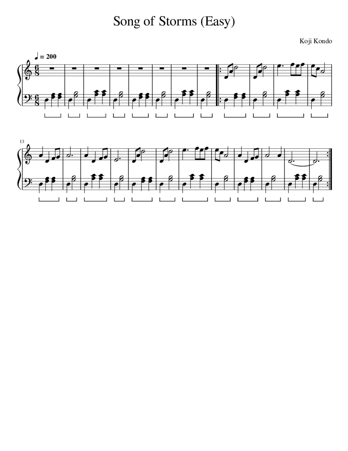 Song of Storms - Page 1