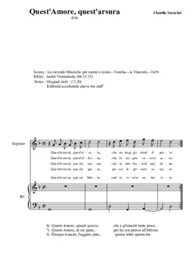 Quest'Amore, quest'arsura