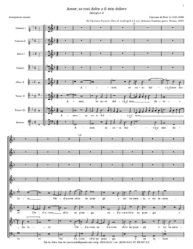 Amor, se cosi dolce e il mio dolore