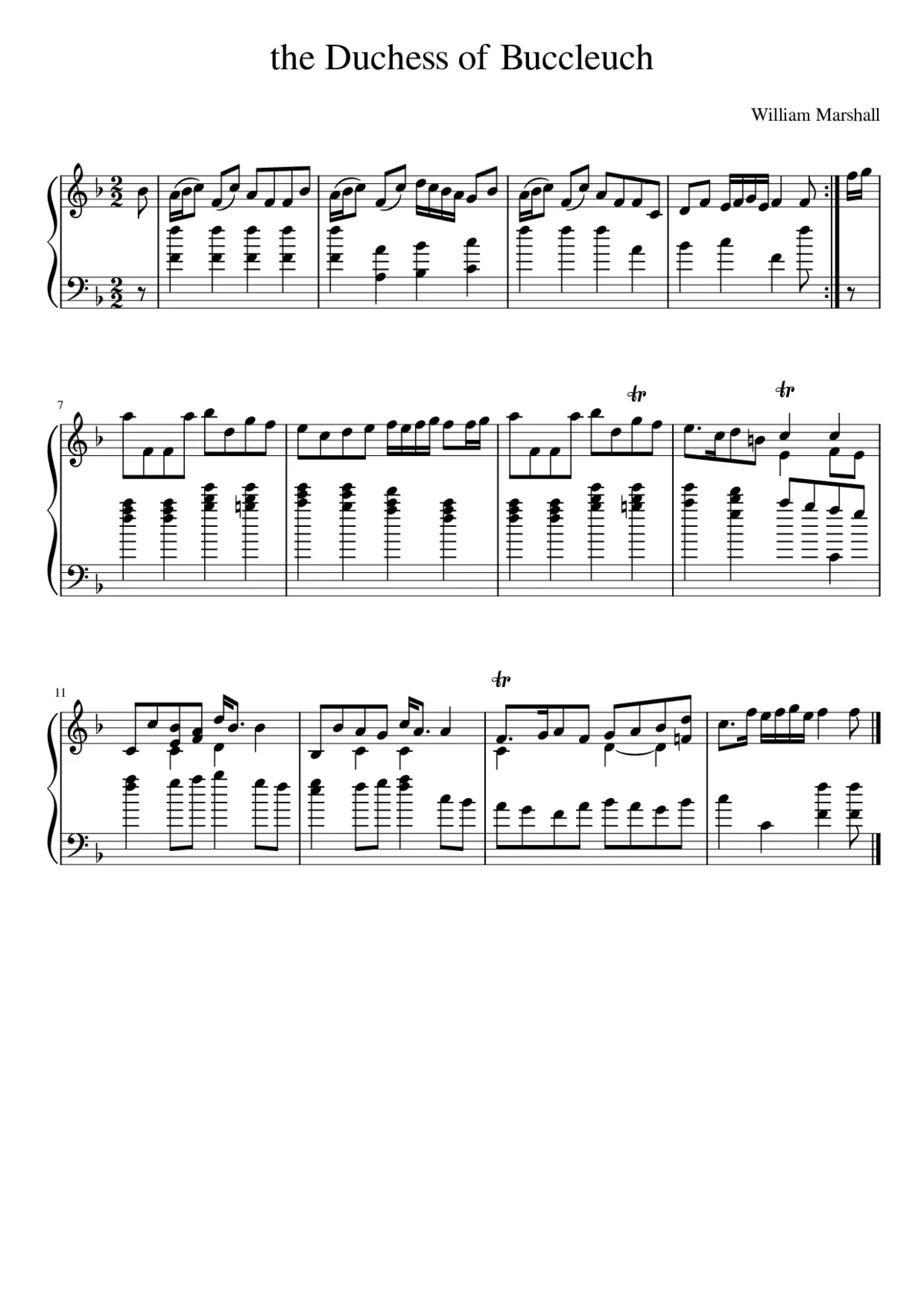 the Duchess of Buccleuch - Page 1