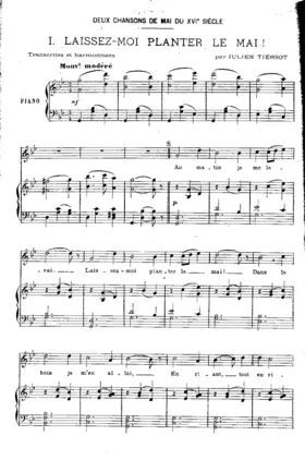 2 Chansons de mai du XVIe siècle