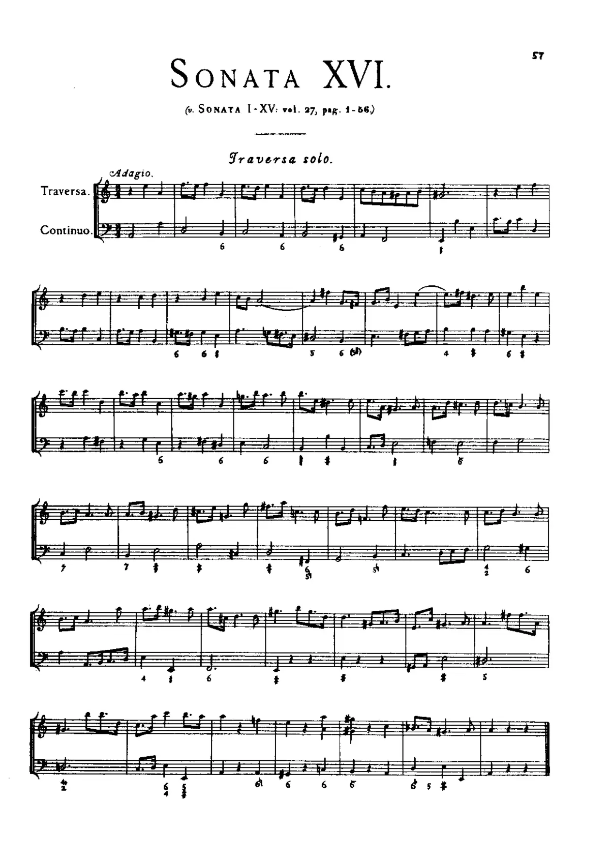 Flute Sonata in A minor - Page 1