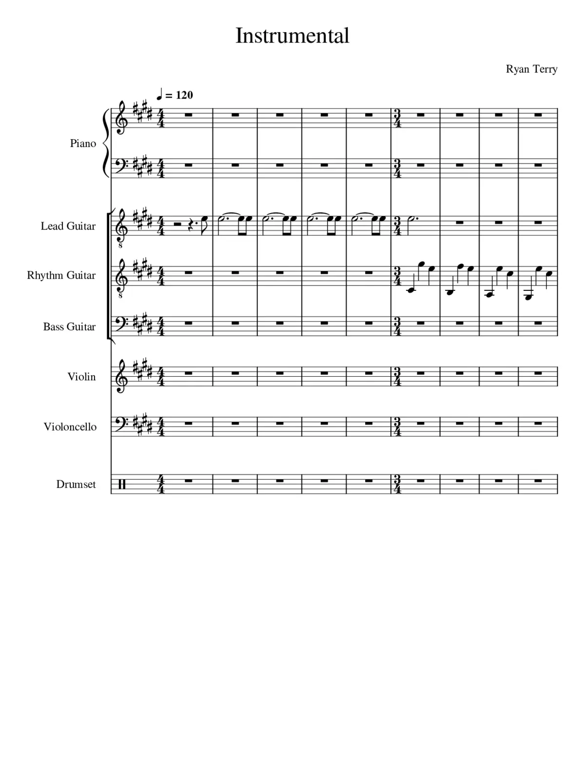 Keep A Place For Me (Band) - Page 1