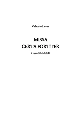 Missa Certa fortiter