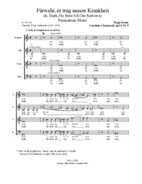 Fürwahr, er trug unsere Krankheit