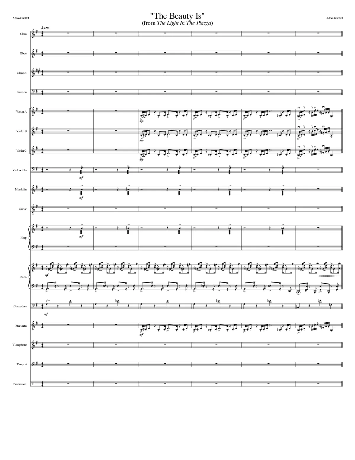 The Light In The Piazza - Page 1