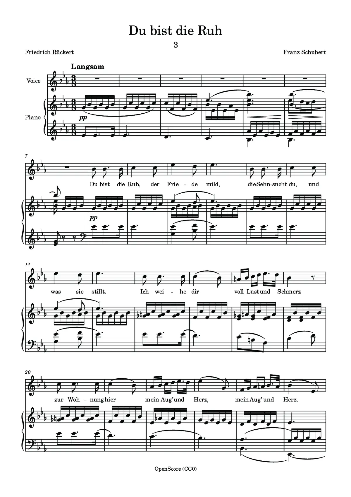 Du bist die Ruh - Page 1