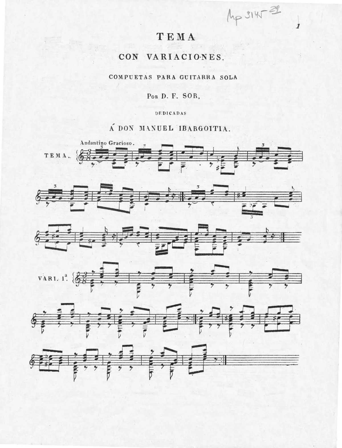 Tema con variaciones - Page 1