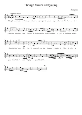 Though tender and young