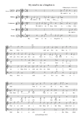 My mind to me a kingdom is