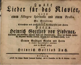 12 Lieder and 2 Keyboard Pieces