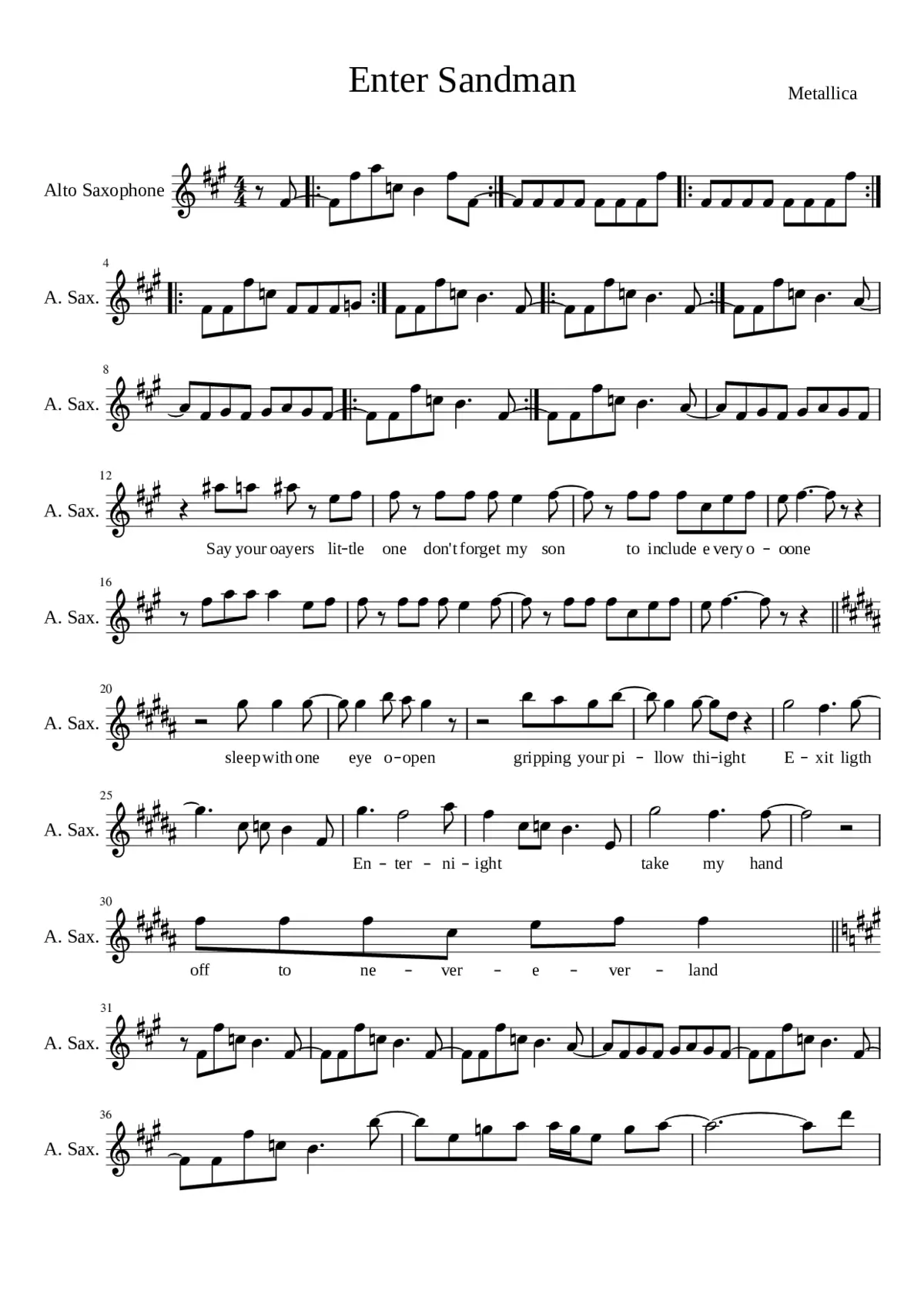 enter sandman - Page 1