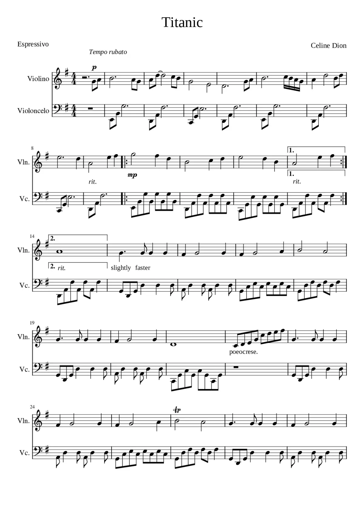 my heart will go on - Page 1