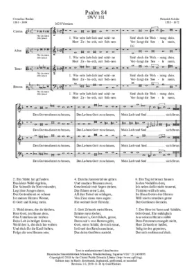 Wie sehr lieblich und schöne sind, SWV 181