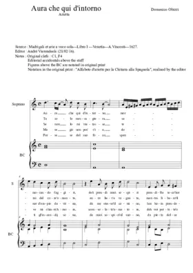 Aura che qui d'intorno