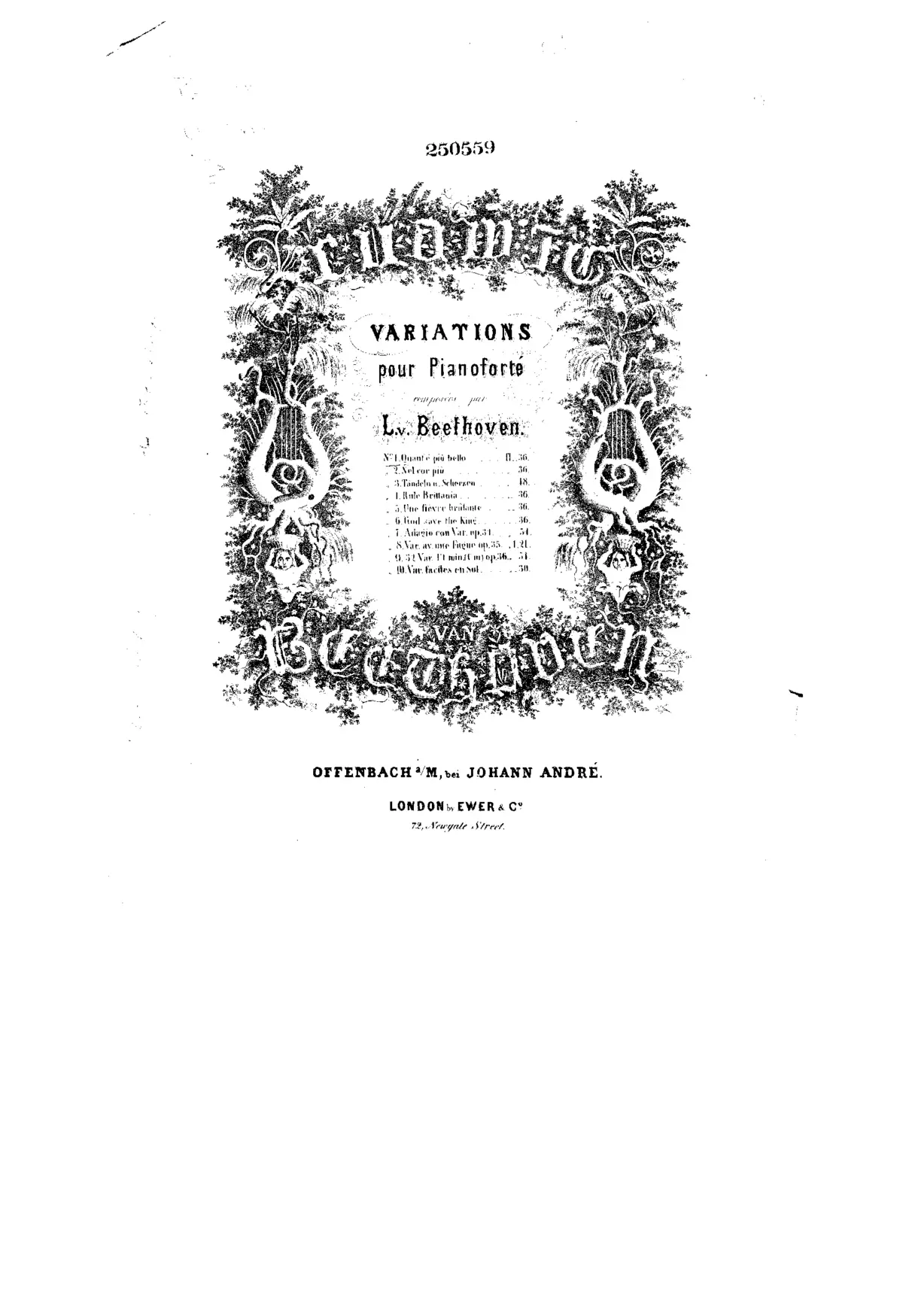 9 Variations on 'Quant'e piu bello' - Page 1