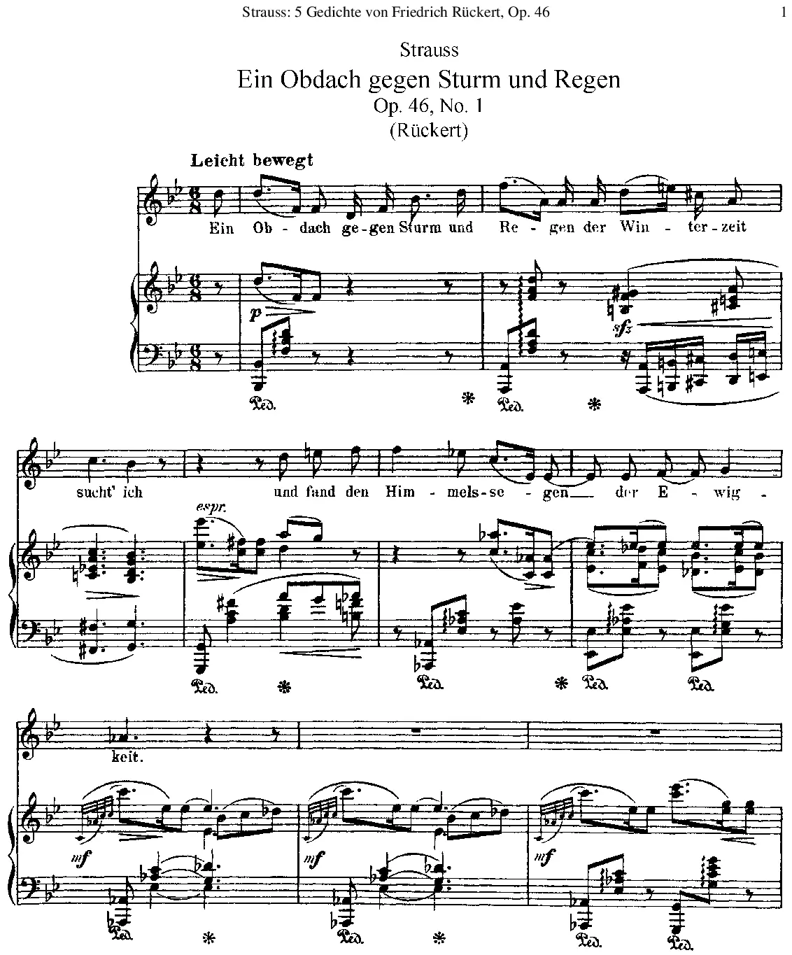 5 Gedichte von Friedrich Rückert - Page 1