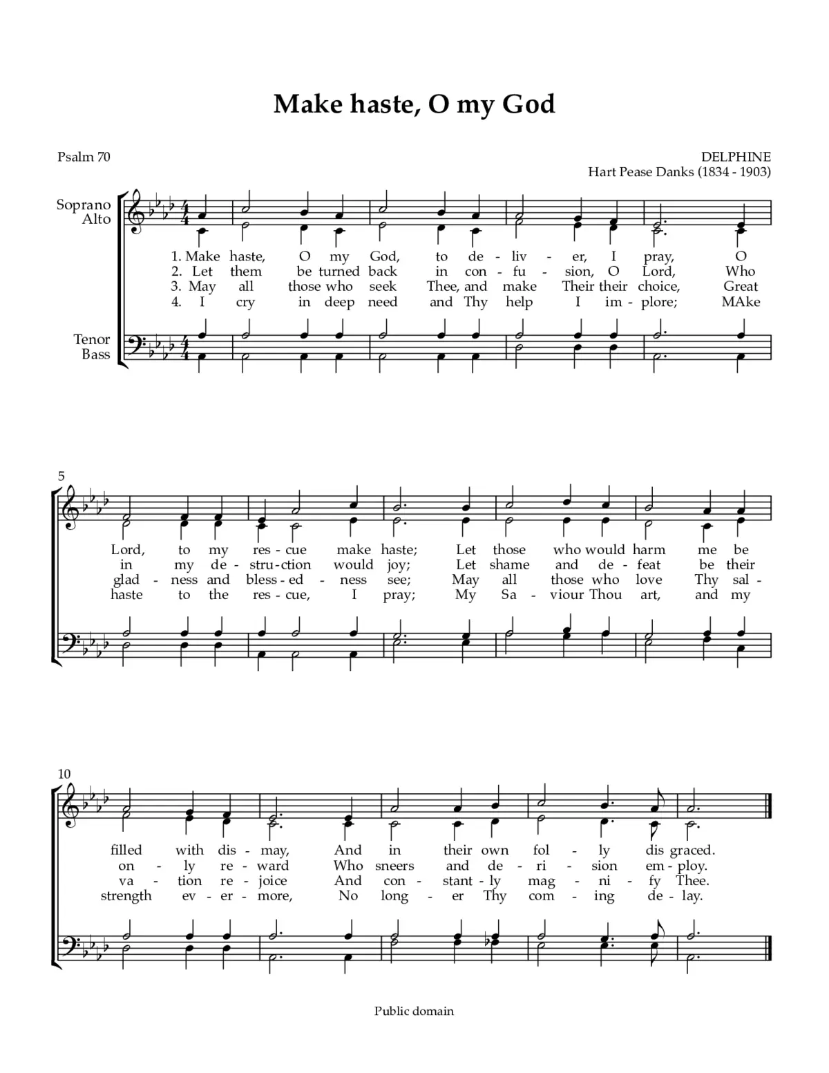 Make haste, O my God - Page 1