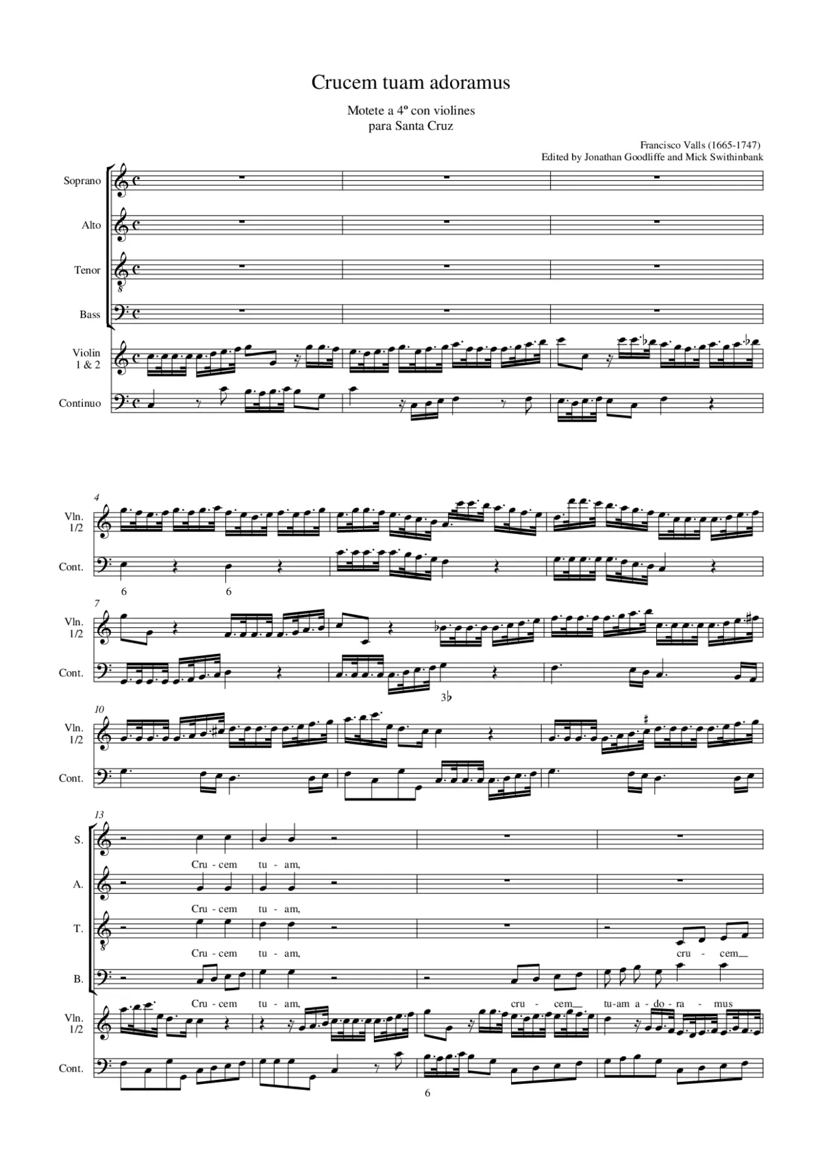 Crucem tuam adoramus - Page 1