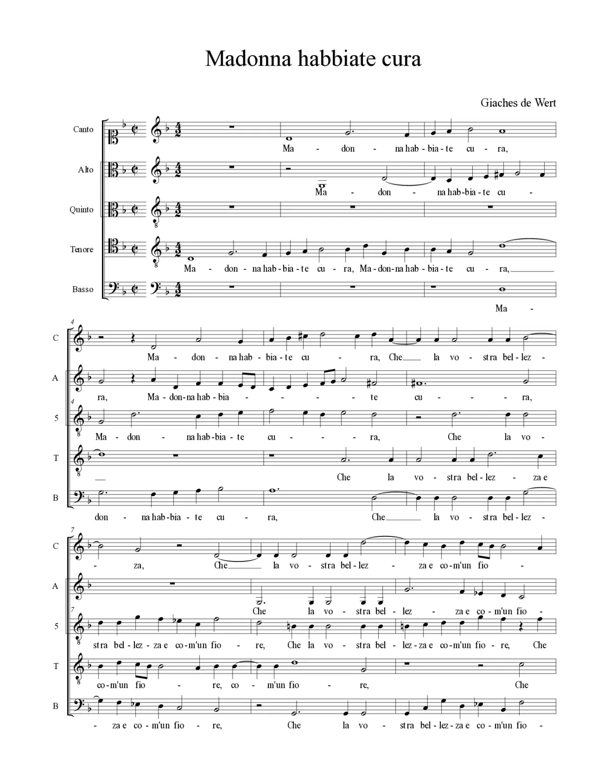 Madonna habbiate cura - Page 1