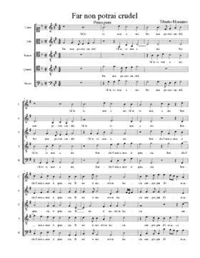 Far non potrai crudel