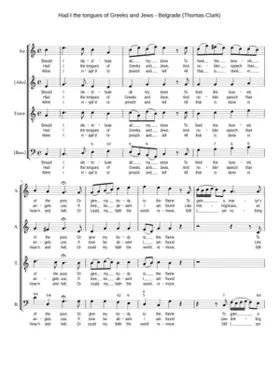 Had I the tongues of Greeks and Jews