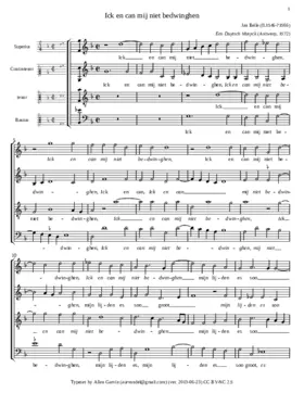 Ick en can mij niet bedwinghen