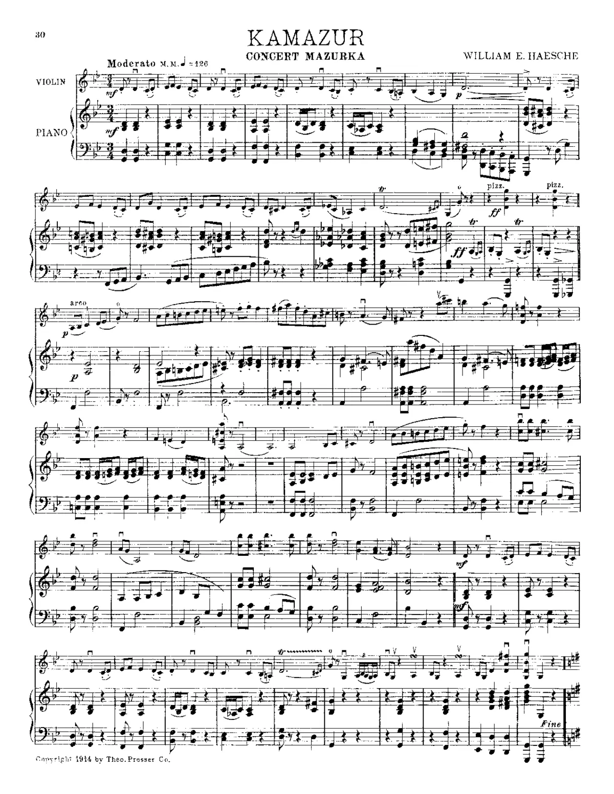 Two Compositions for Violin and Piano - Page 1