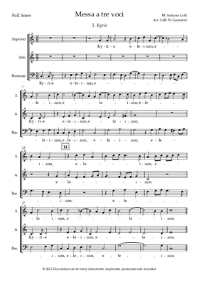 Mass for Three Voices