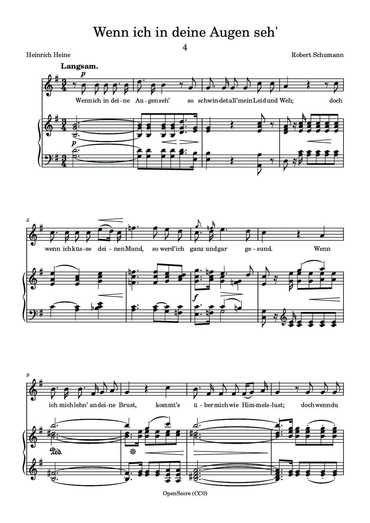 Wenn ich in deine Augen seh’ - Page 1