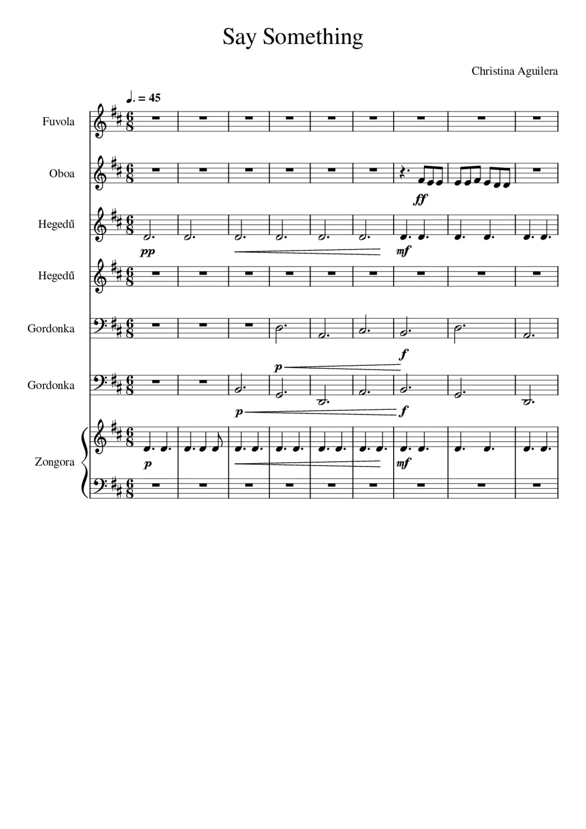 say something - Page 1