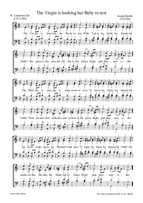 The Virgin is hushing her Baby