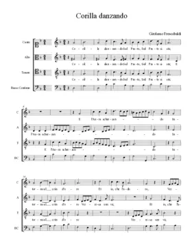 Corilla danzando