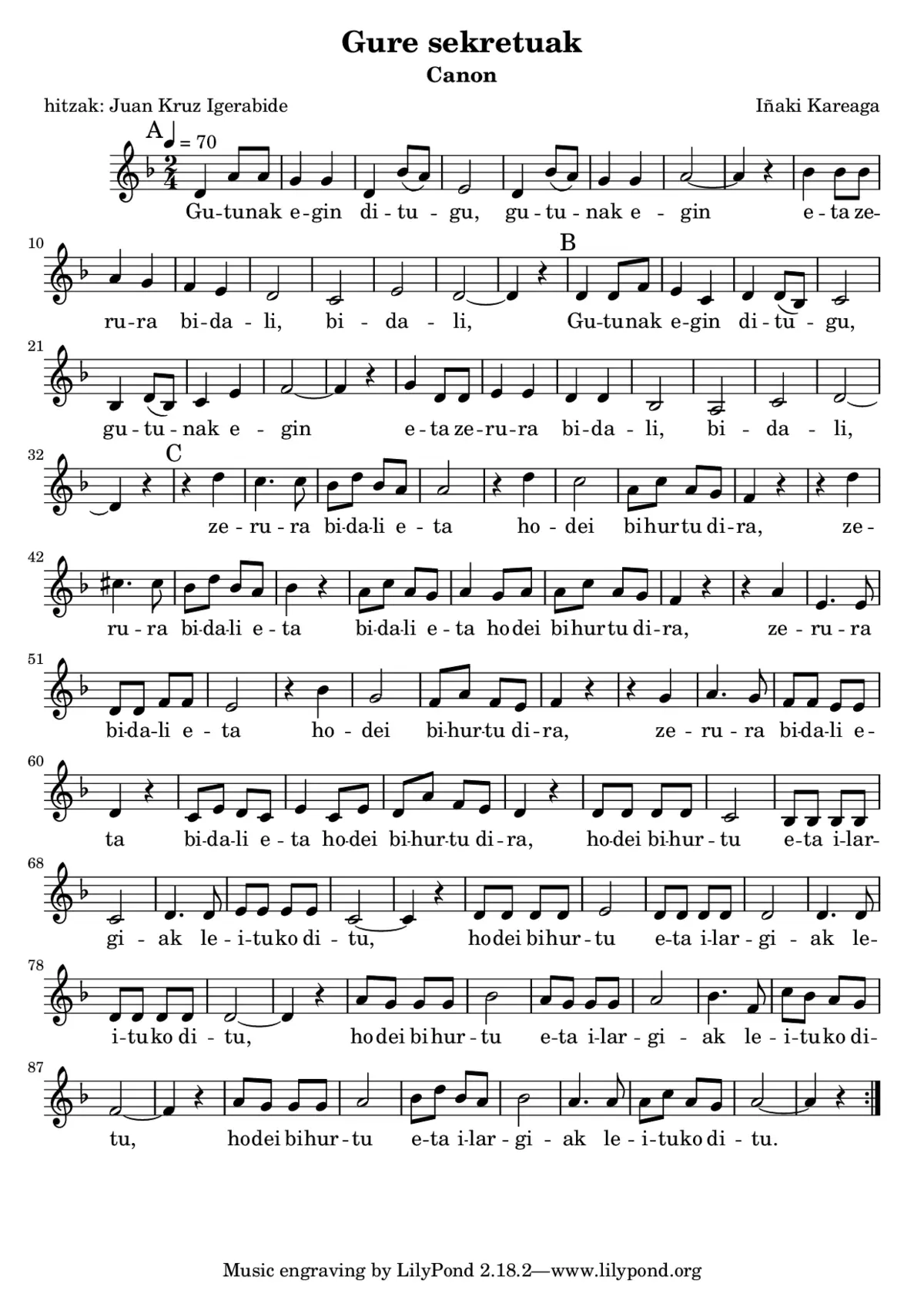 Gure sekretuak - Page 1