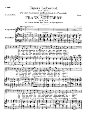 Jägers Liebeslied