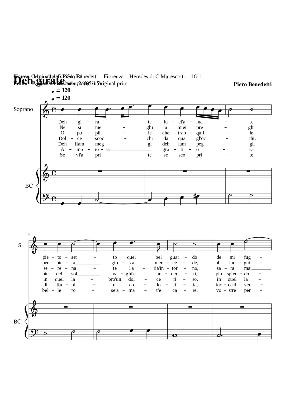 Deh girate luci'amate - Page 1