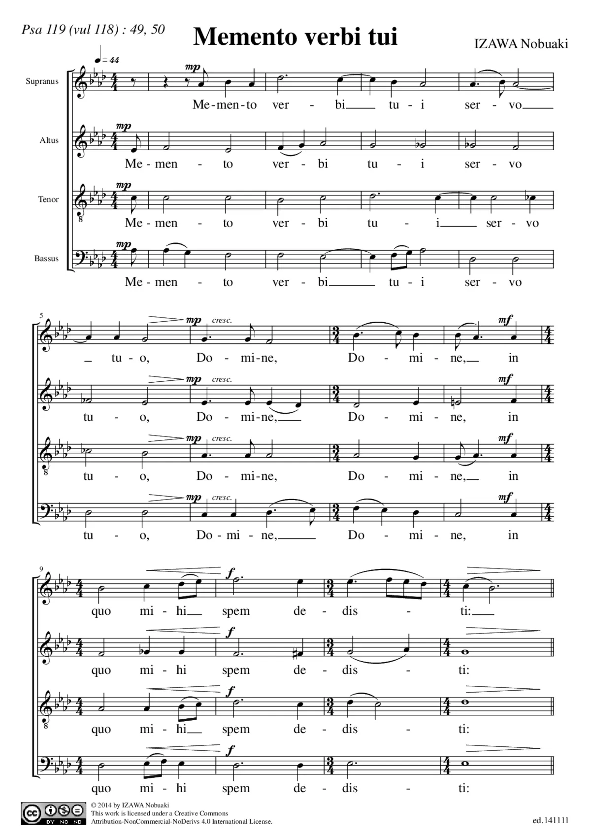 Memento verbi tui - Page 1