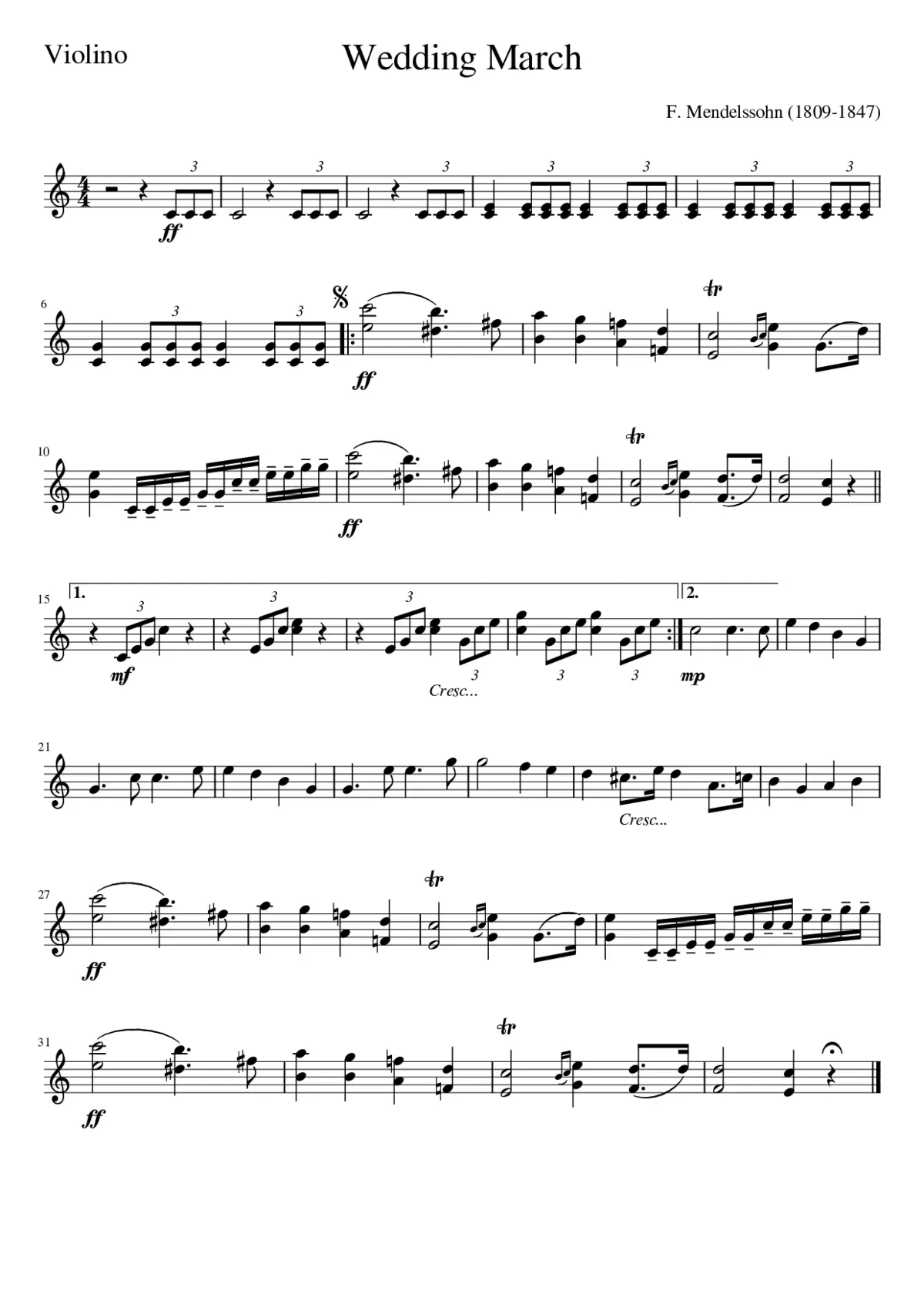 Wedding March - Page 1