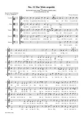 Der Wein erquickt den Menschen das Leben