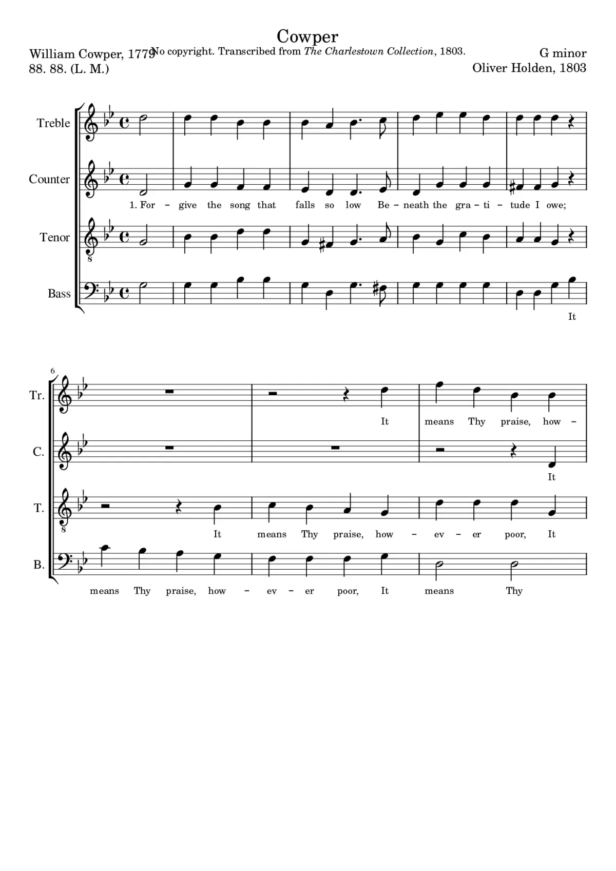Cowper - Page 1
