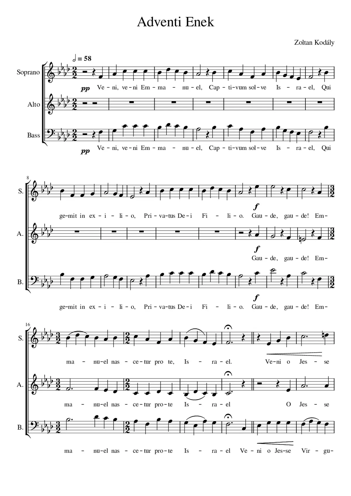 Adventi Enek - Page 1