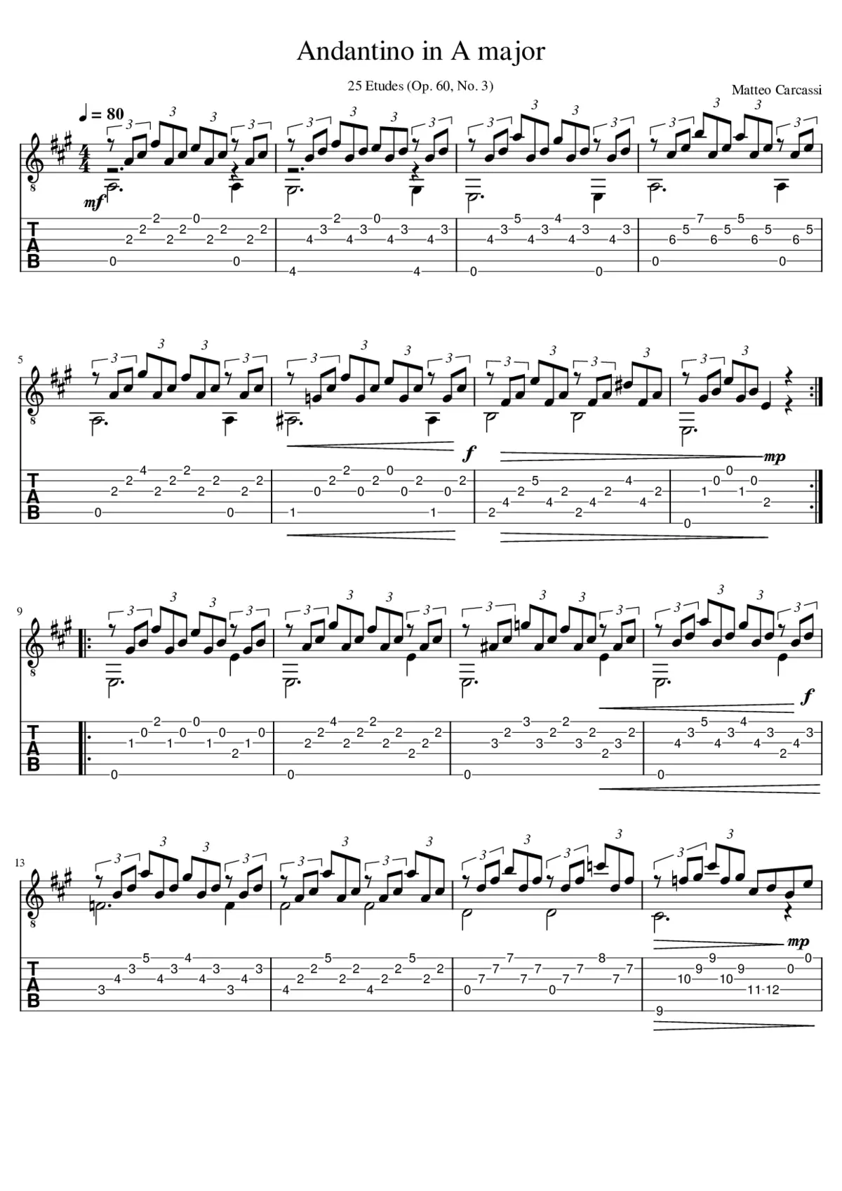 andantino - Page 1