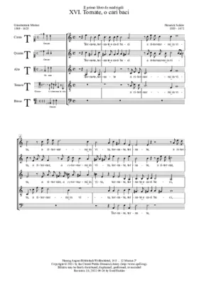 Tornate, o cari baci, SWV 16