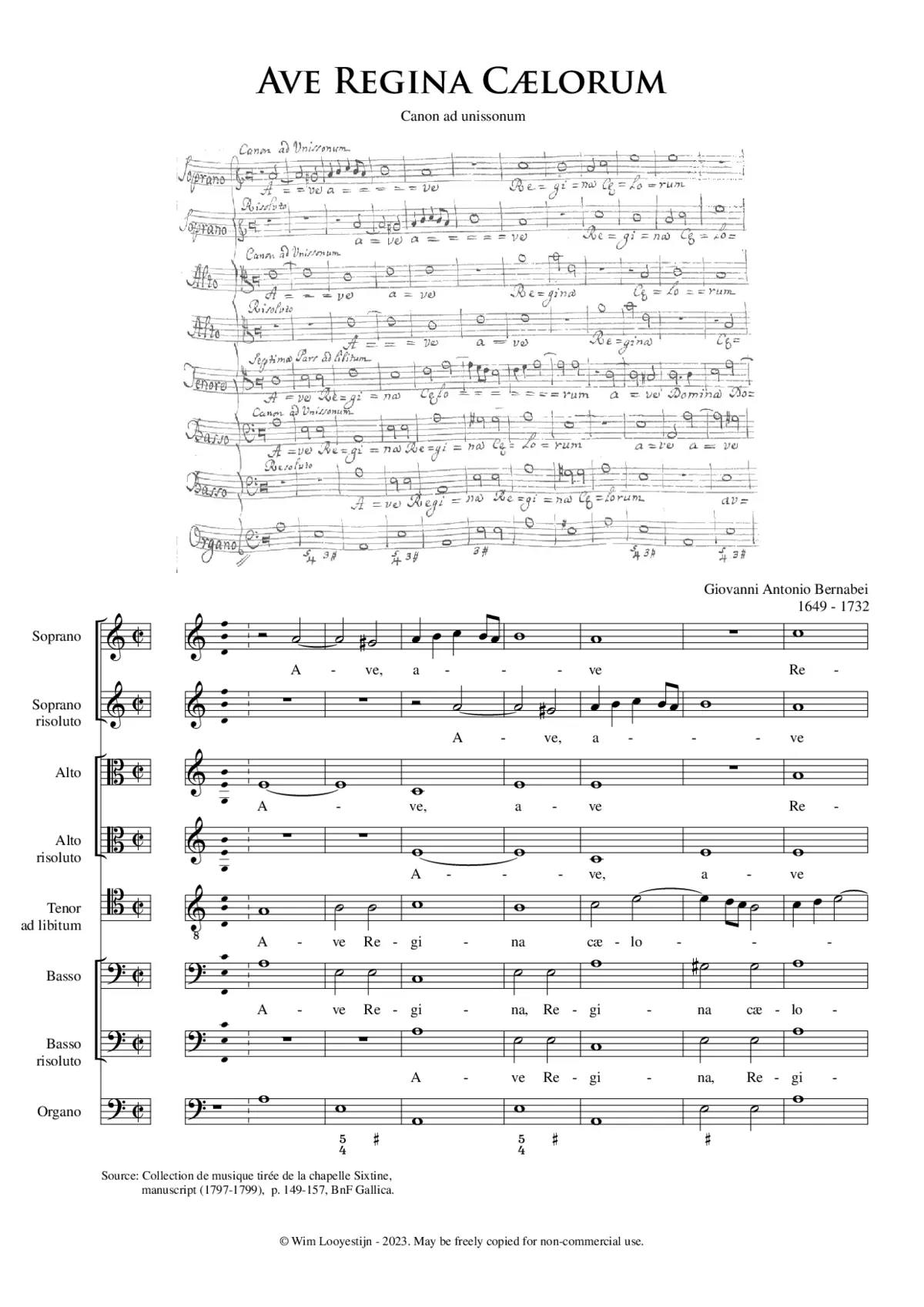 Ave Regina caelorum - Page 1