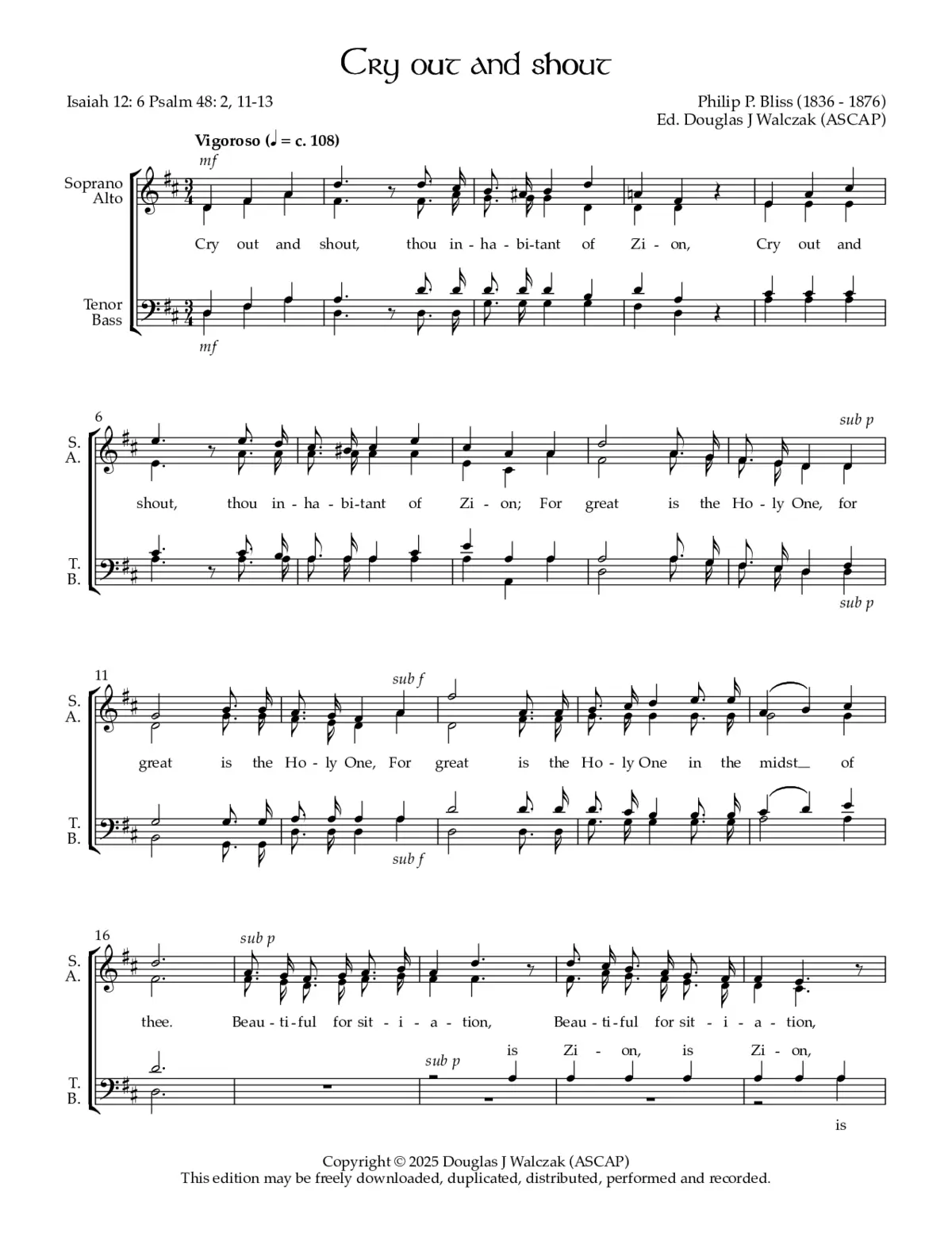 Cry out and shout - Page 1