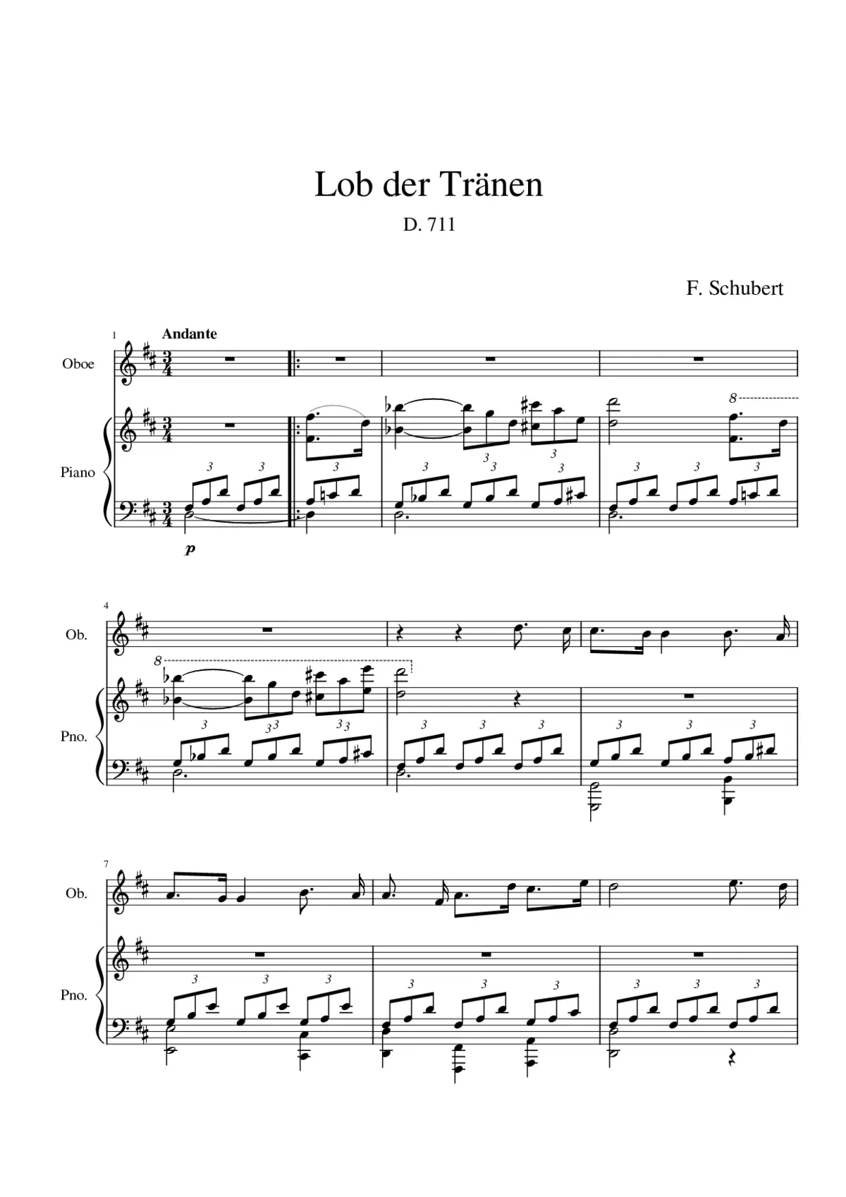 Lob der Tränen D.711 - Page 1
